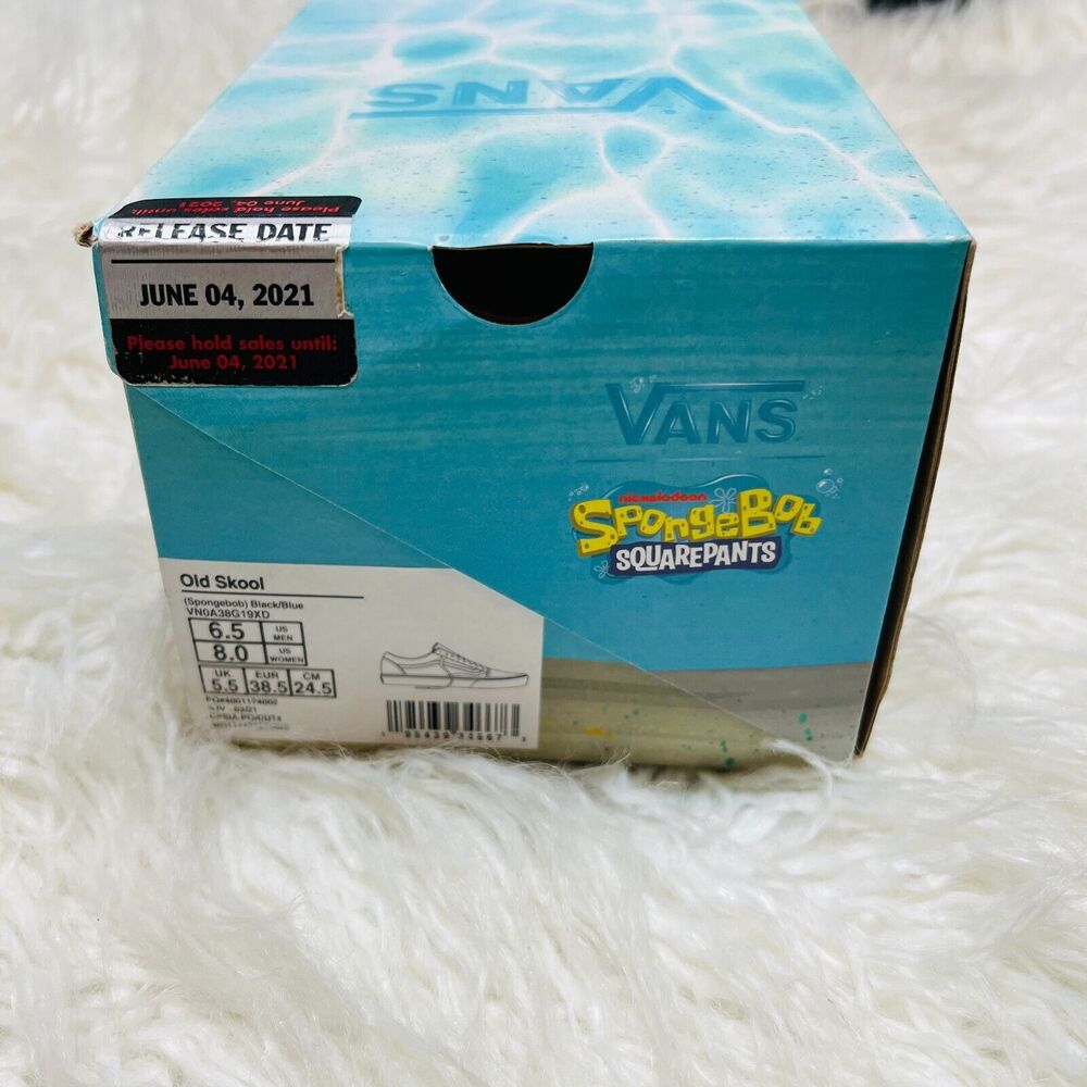 Vans X Spongebob Squarepants Old Skool Sneakers Nickelodeon VN0A38G19XD - Picture 7 of 7